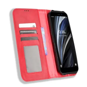 BUSINESS Peňaženkový kryt pre Oukitel WP12 / WP12 Pro červený