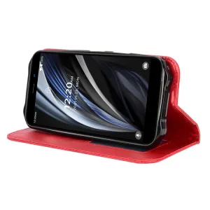 BUSINESS Peňaženkový kryt pre Oukitel WP12 / WP12 Pro červený