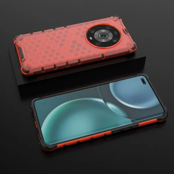 HONEYCOMB Ochranný kryt Honor Magic4 Pro 5G červený