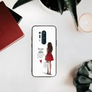 MY ART Ochranný obal OnePlus 8 Pro -RED DRESS (137)