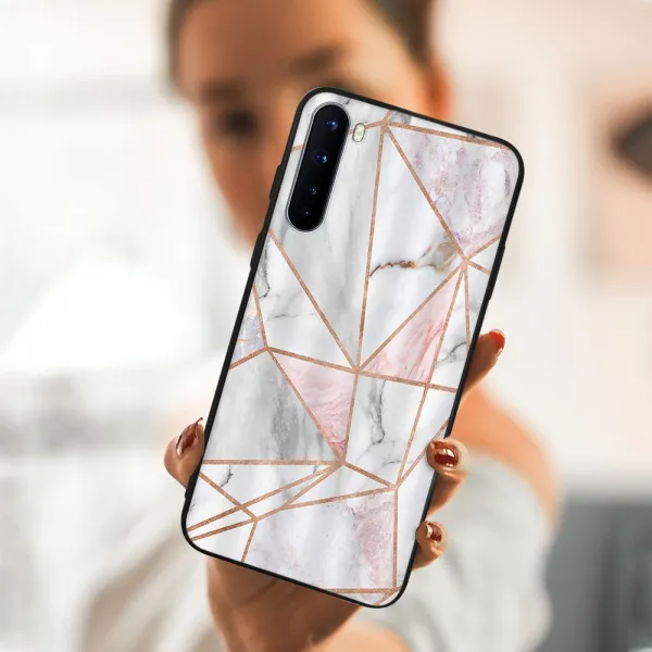 MY ART Ochranný obal OnePlus Nord -PINK MARBLE (143)