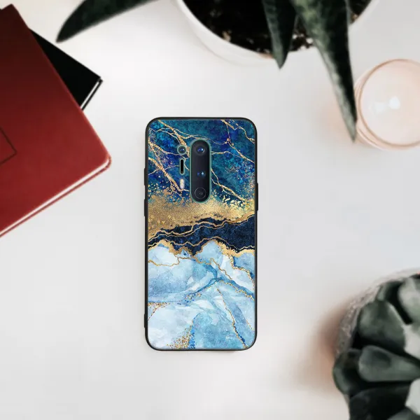 MY ART Ochranný obal OnePlus 8 Pro -BLUE MARBLE (141)