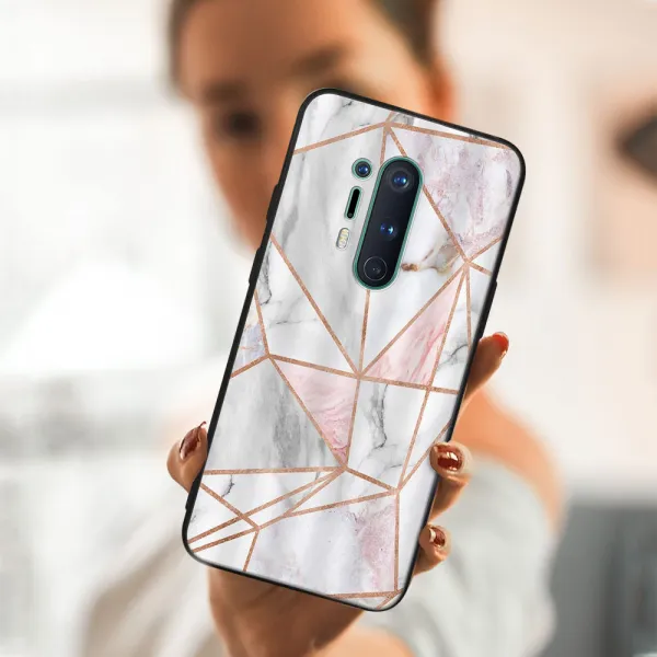 MY ART Ochranný obal OnePlus 8 Pro -PINK MARBLE (143)