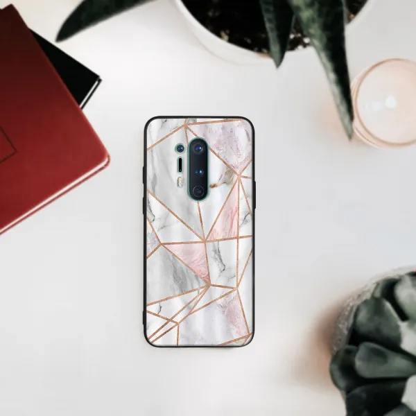 MY ART Ochranný obal OnePlus 8 Pro -PINK MARBLE (143)