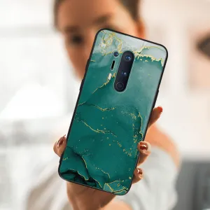 MY ART Ochranný obal OnePlus 8 Pro -GREEN MARBLE (145)