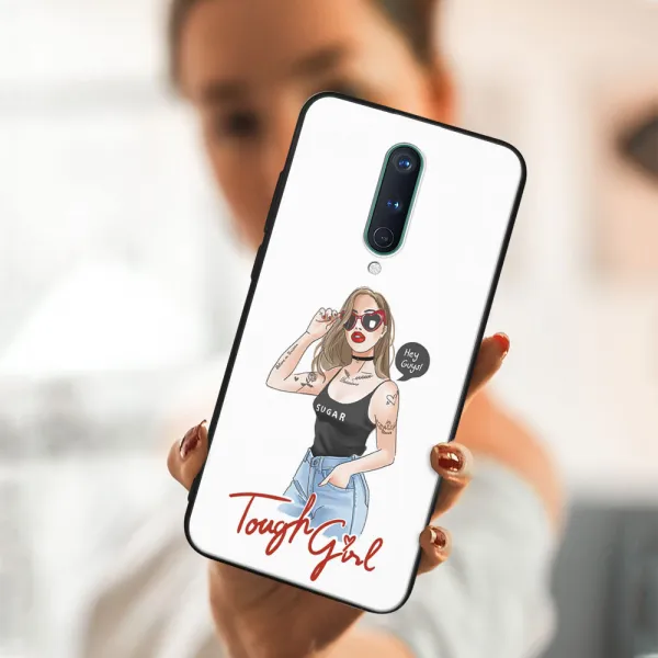 MY ART Ochranný obal OnePlus 8 -TOUGH GIRL (131)