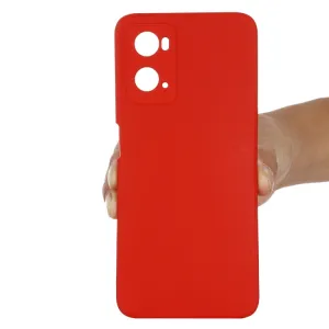 RUBBER Ochranný kryt pre Oppo A96 červený