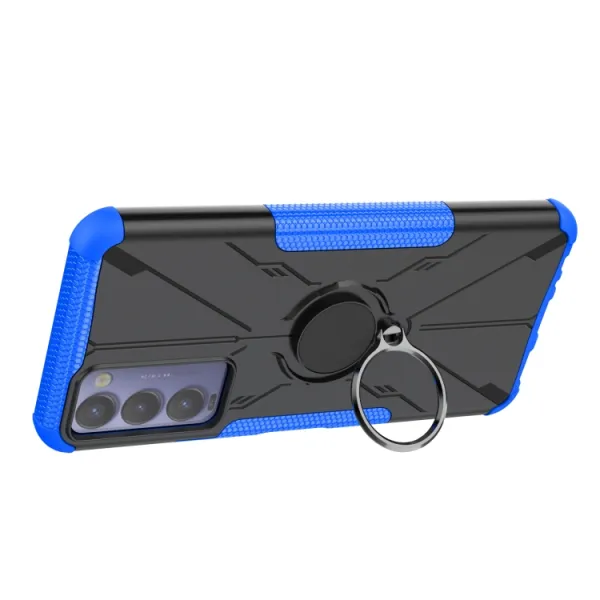 HOLD Odolný kryt s držiakom Tecno Camon 18 modrý