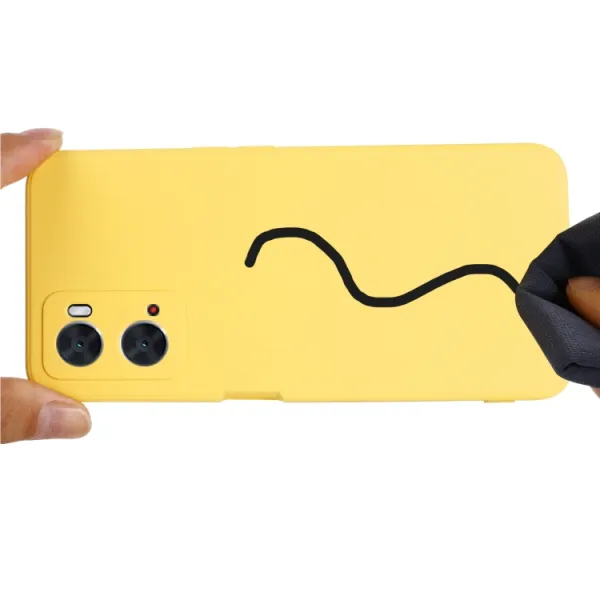 RUBBER Ochranný kryt pre Oppo A96 žltý