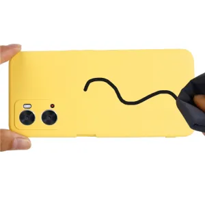 RUBBER Ochranný kryt pre Oppo A96 žltý