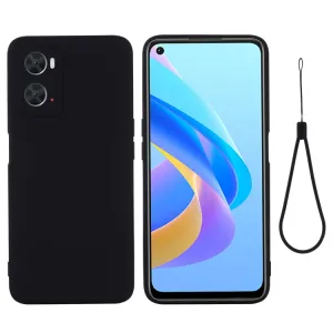 RUBBER Ochranný kryt pre Oppo A96 čierny