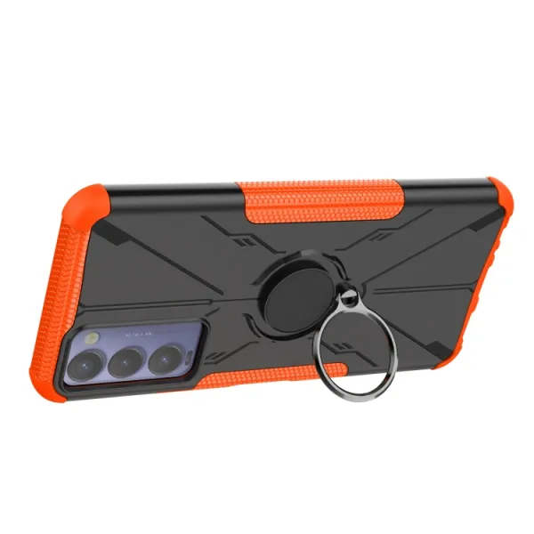 HOLD Odolný kryt s držiakom Tecno Camon 18 oranžový