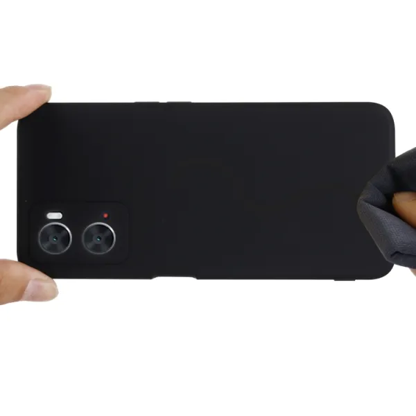 RUBBER Ochranný kryt pre Oppo A96 čierny
