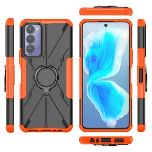 HOLD Odolný kryt s držiakom Tecno Camon 18 oranžový