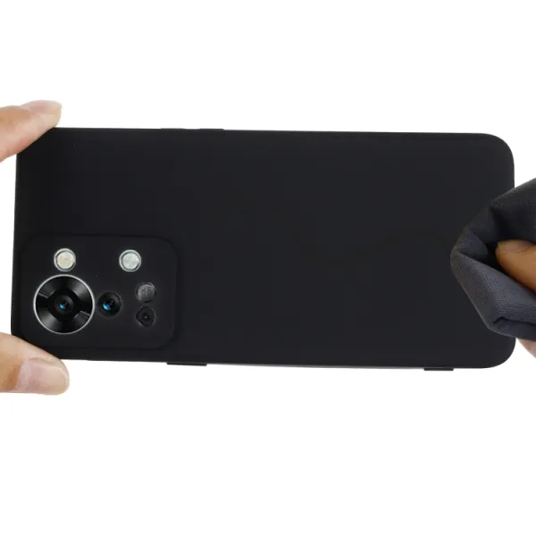 RUBBER Ochranný kryt pre OnePlus Nord 2T 5G čierny