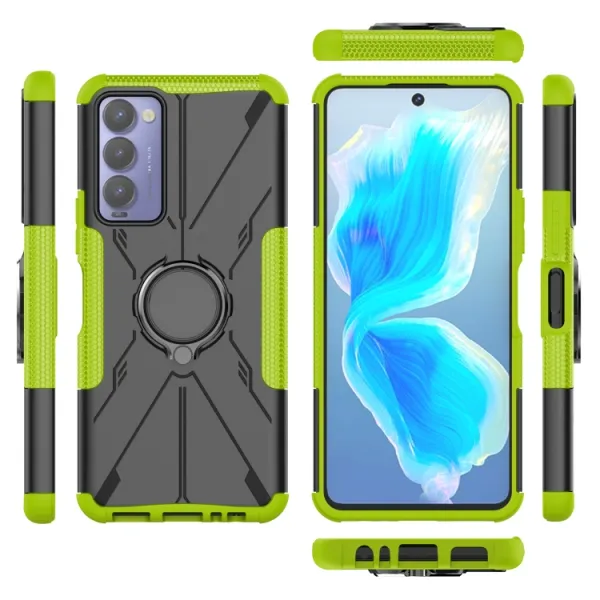 HOLD Odolný kryt s držiakom Tecno Camon 18 zelený