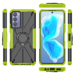 HOLD Odolný kryt s držiakom Tecno Camon 18 zelený