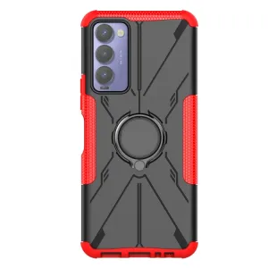 HOLD Odolný kryt s držiakom Tecno Camon 18 červený