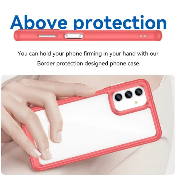 CRYSTAL Ochranný kryt Samsung Galaxy A13 červený
