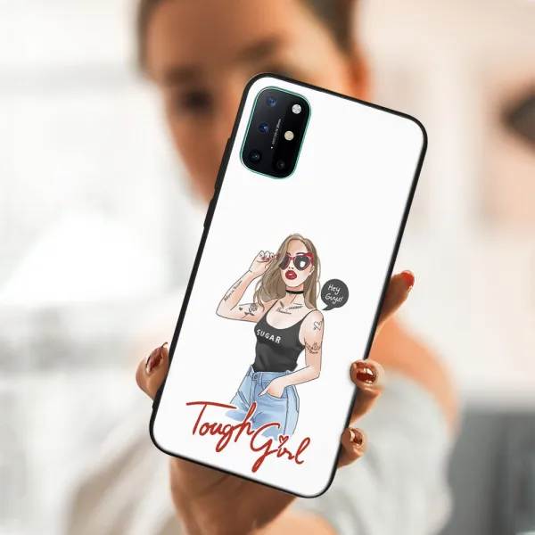 MY ART Ochranný obal OnePlus 8T -TOUGH GIRL (131)