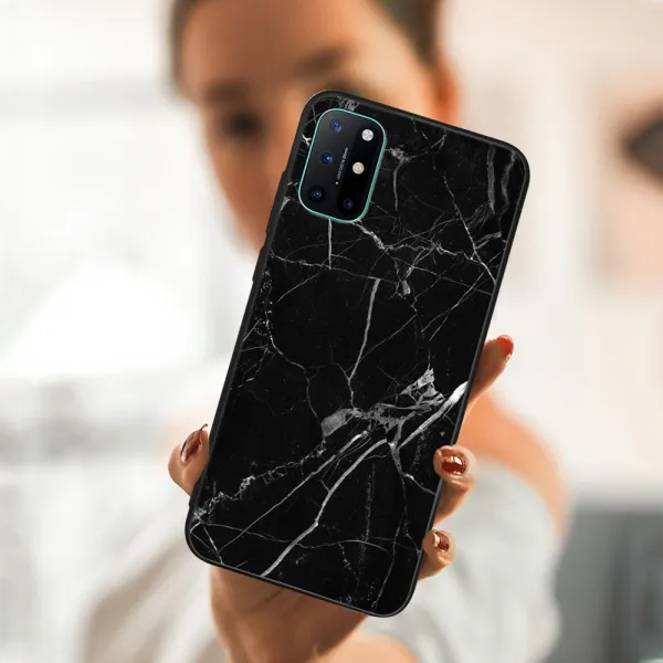 MY ART Ochranný obal OnePlus 8T -BLACK MARBLE (142)