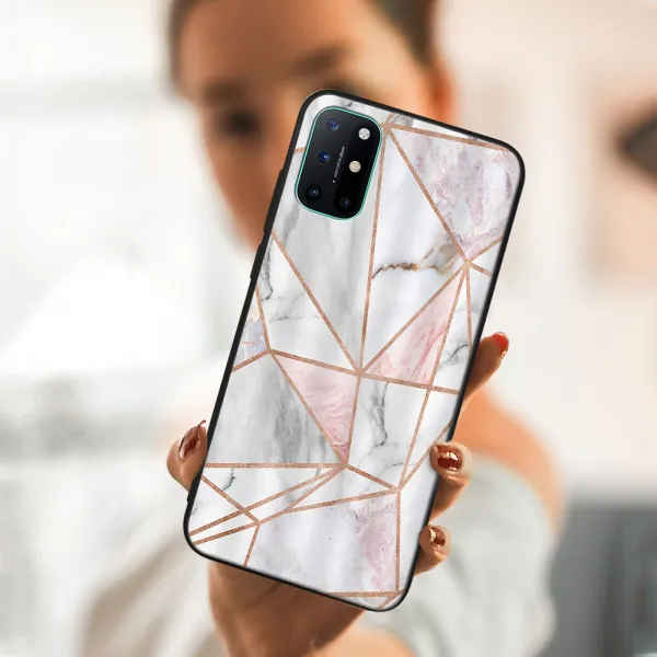 MY ART Ochranný obal OnePlus 8T -PINK MARBLE (143)