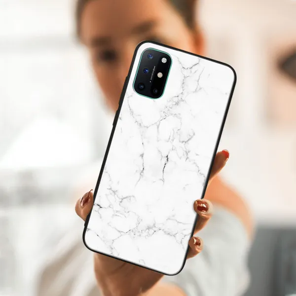 MY ART Ochranný obal OnePlus 8T -WHITE MARBLE (144)