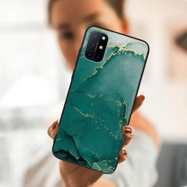 MY ART Ochranný obal OnePlus 8T -GREEN MARBLE (145)