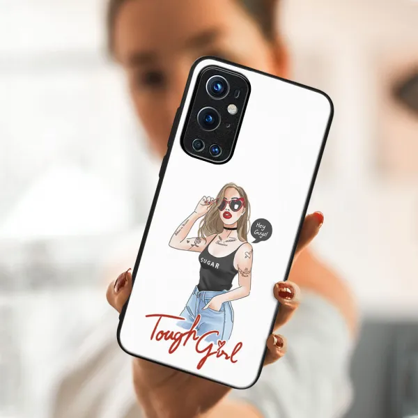 MY ART Ochranný obal OnePlus 9 Pro -TOUGH GIRL (131)