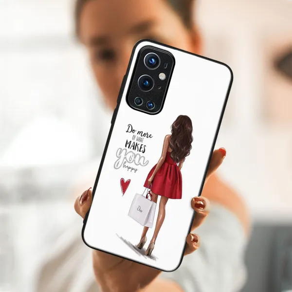 MY ART Ochranný obal OnePlus 9 Pro -RED DRESS (137)