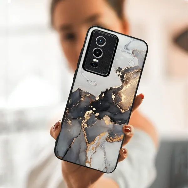 MY ART Ochranný obal Vivo Y76 5G -GREY MARBLE (140)