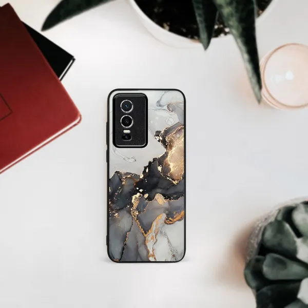 MY ART Ochranný obal Vivo Y76 5G -GREY MARBLE (140)