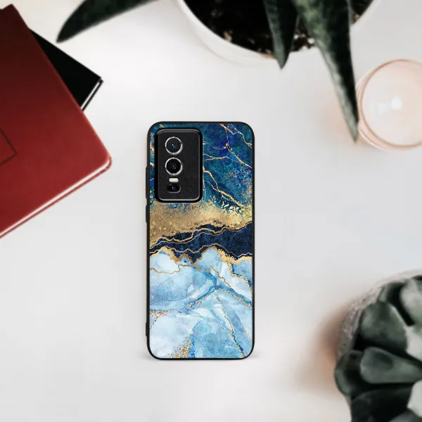 MY ART Ochranný obal Vivo Y76 5G -BLUE MARBLE (141)