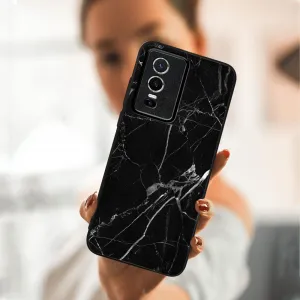 MY ART Ochranný obal Vivo Y76 5G -BLACK MARBLE (142)