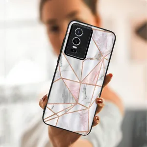 MY ART Ochranný obal Vivo Y76 5G -PINK MARBLE (143)