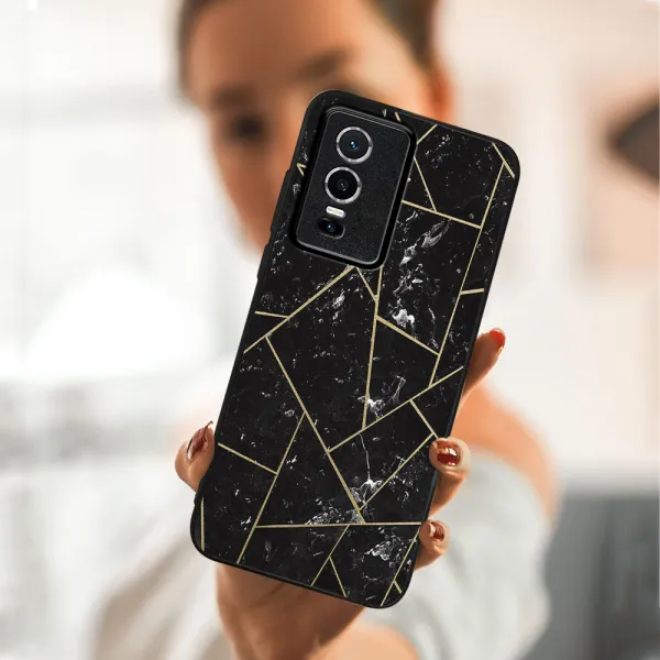 MY ART Ochranný obal Vivo Y76 5G -POLYGONAL (150)