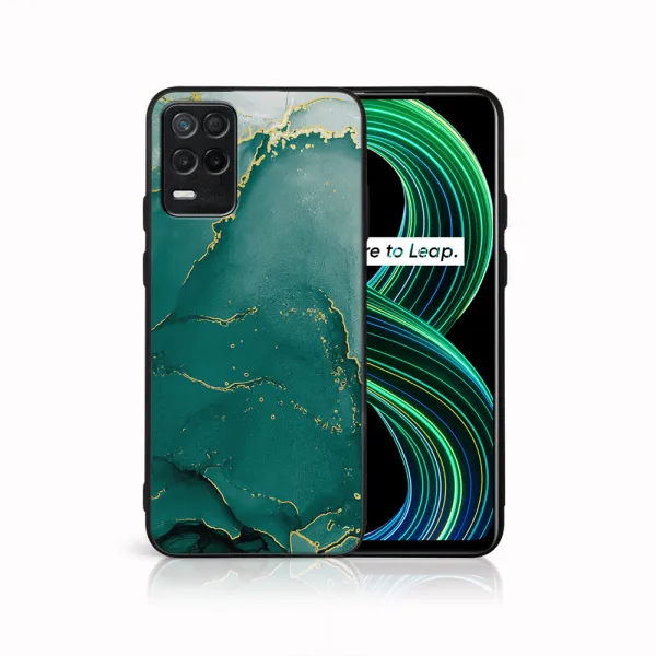 MY ART Ochranný obal Realme 8 5G-GREEN MARBLE (145)