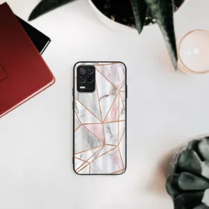 MY ART Ochranný obal Realme 8 5G-PINK MARBLE (143)