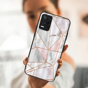 MY ART Ochranný obal Realme 8 5G-PINK MARBLE (143)