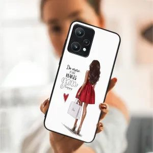 MY ART Ochranný obal Realme 9 Pro -RED DRESS (137)