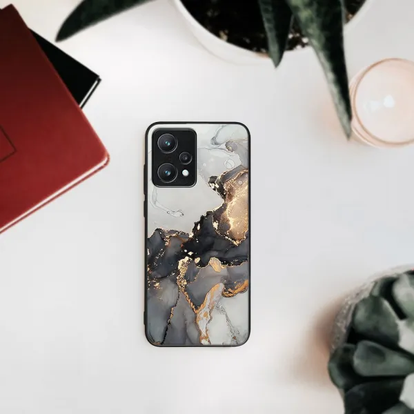 MY ART Ochranný obal Realme 9 Pro -GREY MARBLE (140)