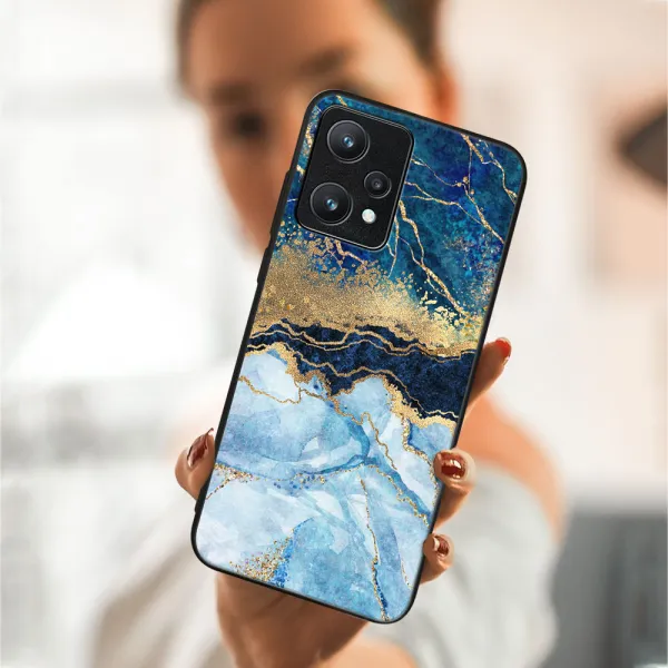 MY ART Ochranný obal Realme 9 Pro -BLUE MARBLE (141)