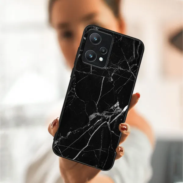 MY ART Ochranný obal Realme 9 Pro -BLACK MARBLE (142)