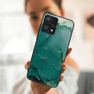 MY ART Ochranný obal Realme 9 Pro -GREEN MARBLE (145)