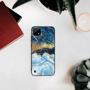 MY ART Ochranný obal Realme C21 -BLUE MARBLE (141)