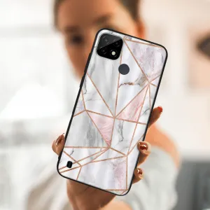 MY ART Ochranný obal Realme C21 -PINK MARBLE (143)