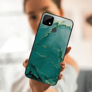 MY ART Ochranný obal Realme C21 -GREEN MARBLE (145)
