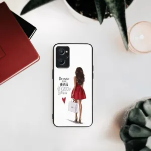MY ART Ochranný obal Realme 9i -RED DRESS (137)