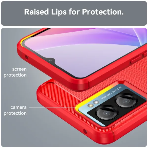 FLEXI TPU Kryt pre Realme V23 5G červený