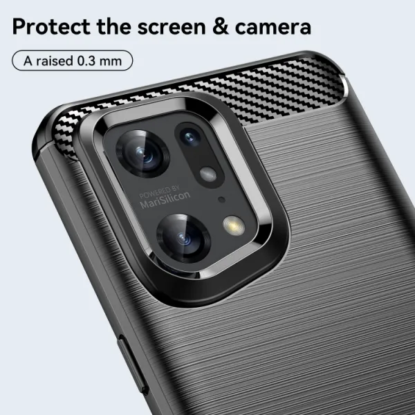FLEXI TPU Kryt pre Oppo Find X5 Pro modrý